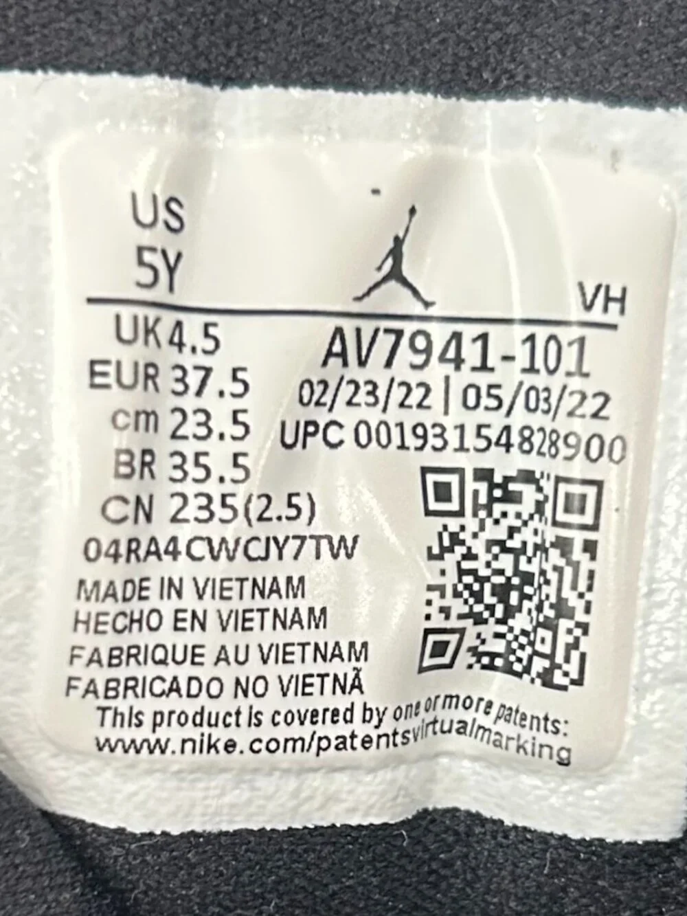 Air Jordan Access GS 'White Black'